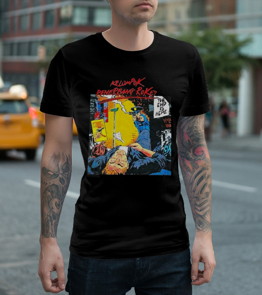 Kelompok Penerbang Roket The End is Here Mati Muda Comic Style T-Shirt