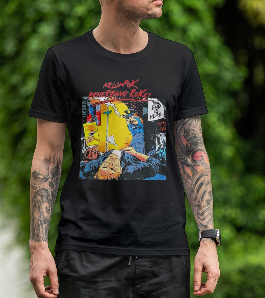 Kelompok Penerbang Roket The End Is Here Mati Muda Comic Style T-Shirt