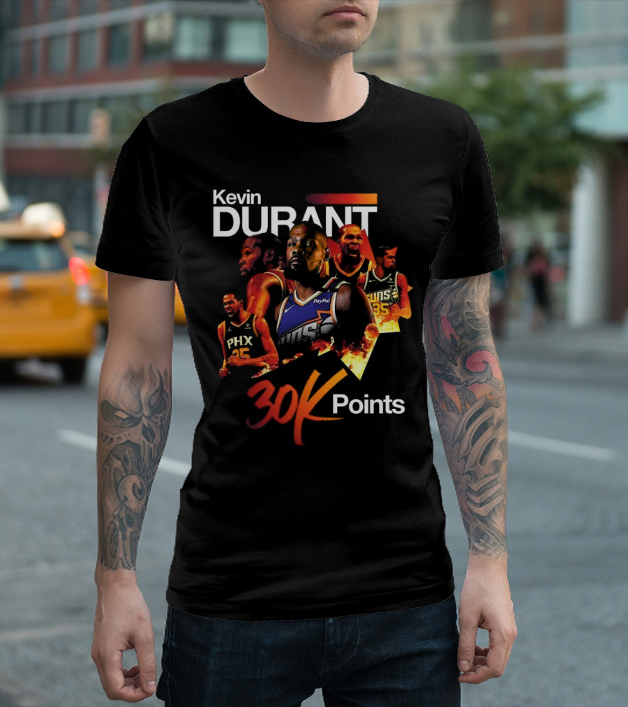 Kevin Durant Phoenix Suns 30K Points Celebration T-Shirt