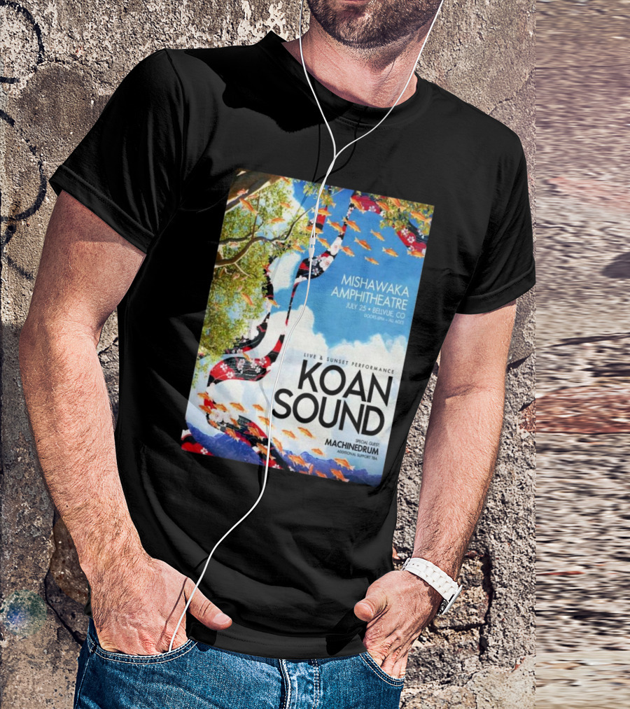 Koan Sound Live Sunset Performance Mishawaka Amphitheatre Bellvue CO Jul 25 Special Guest Machinedrum T-Shirt