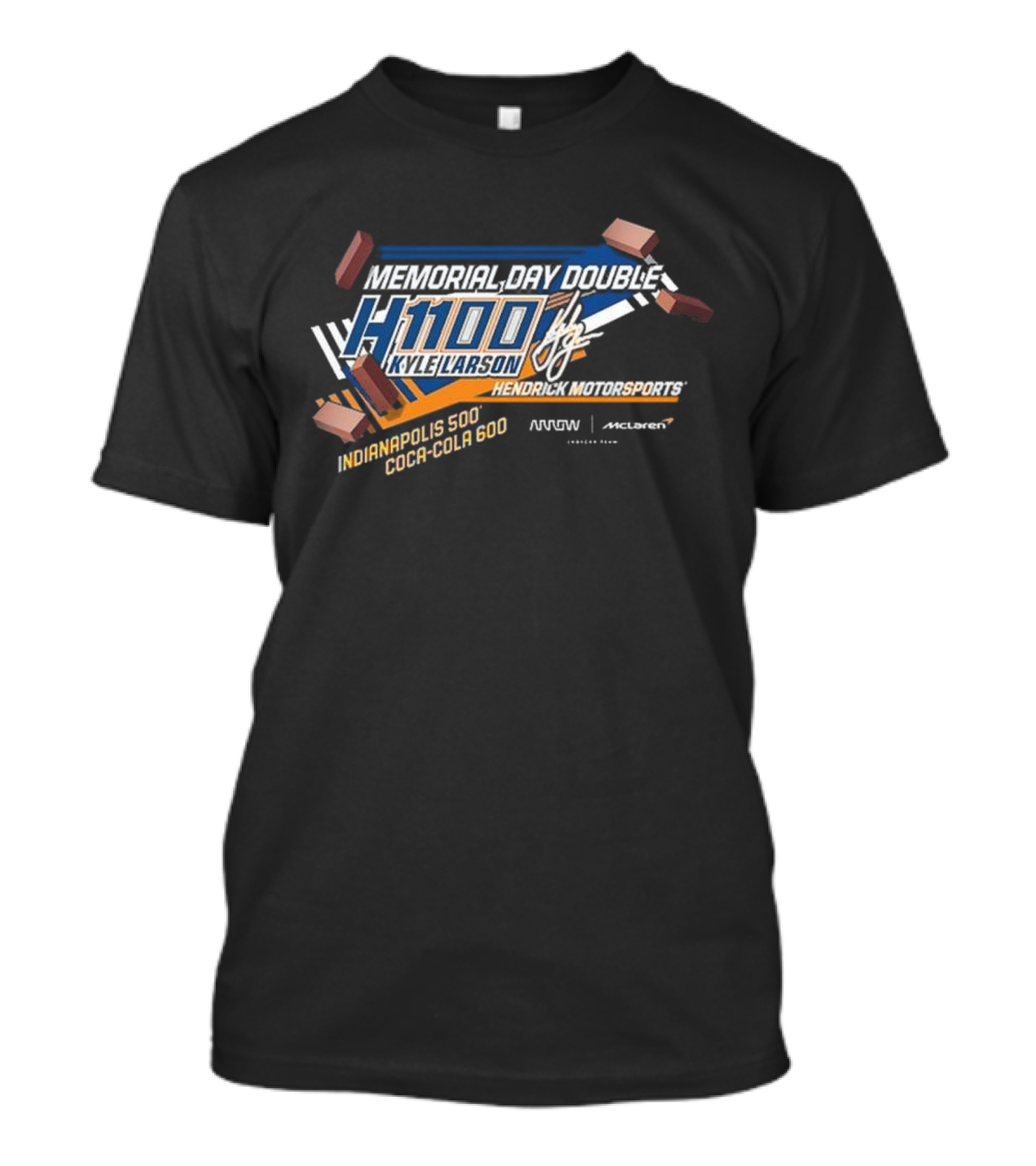 Memorial Day Double H 1100 Kyle Larson Hendrick Motorsports Indianapolis 500 Coca-Cola 600 T-Shirt