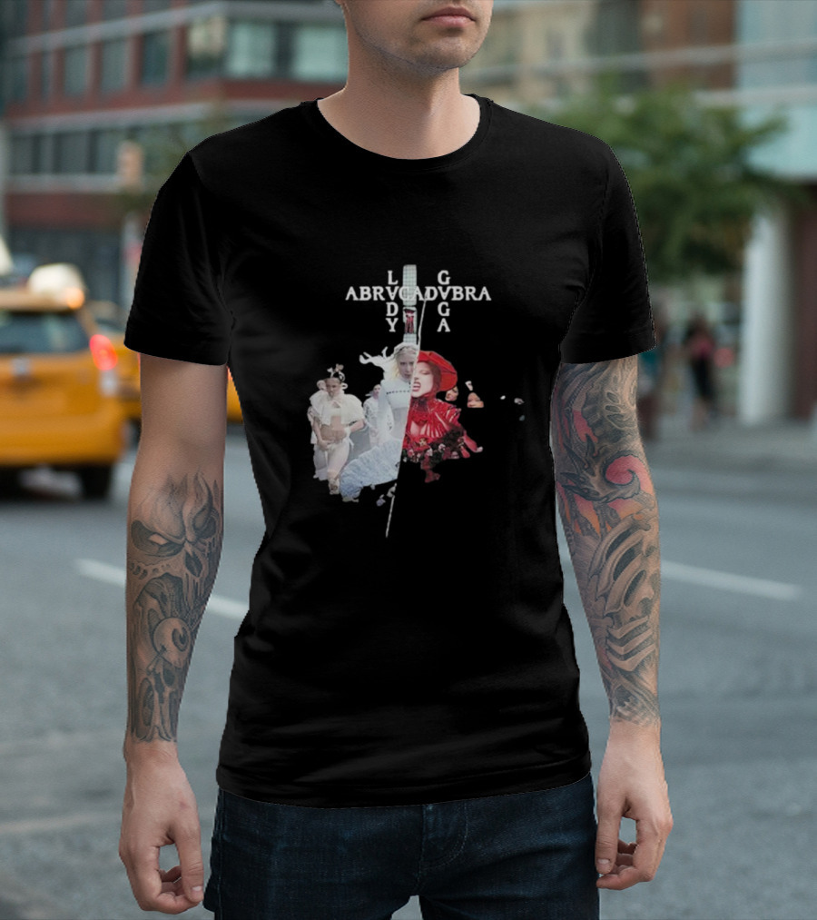 Lady Gaga Abracadabra Collage Fashion Art Style T-Shirt
