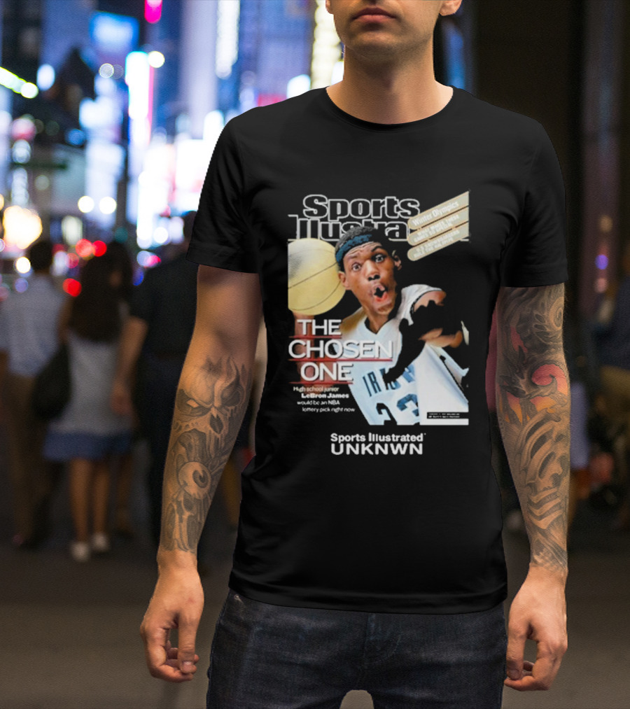 Sports Illustrated Lebron James The Chosen One High School Phenom Irish 23 Winter Olympics NBA T-Shirt