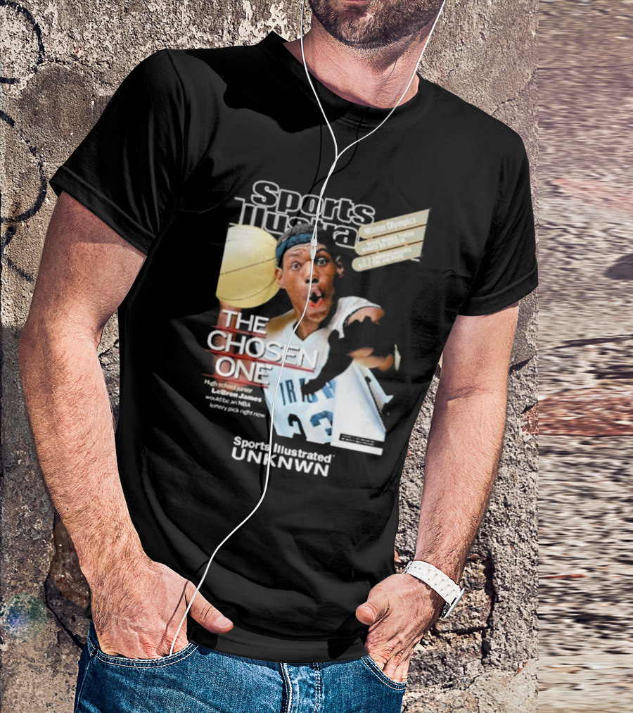 Sports Illustrated Lebron James The Chosen One High School Phenom Irish 23 Winter Olympics NBA T-Shirt