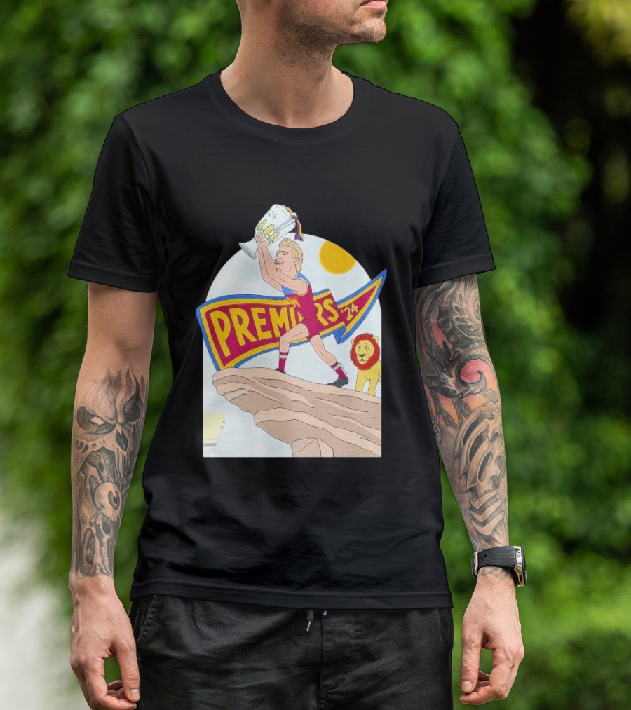 Lion King Premieres 2024 Jason Akermanis Brisbane Lions Premiership Celebration T-Shirt