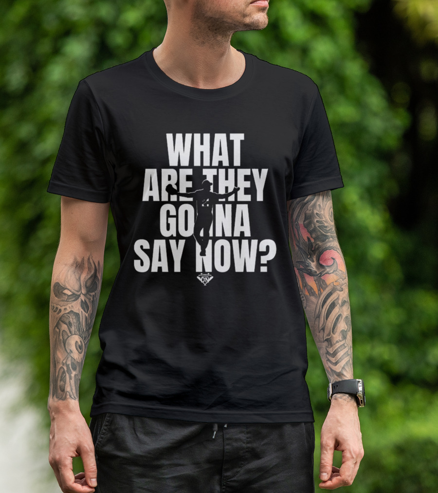 Los Angeles Dodgers What Are They Gonna Say Now Player Silhouette T-Shirt