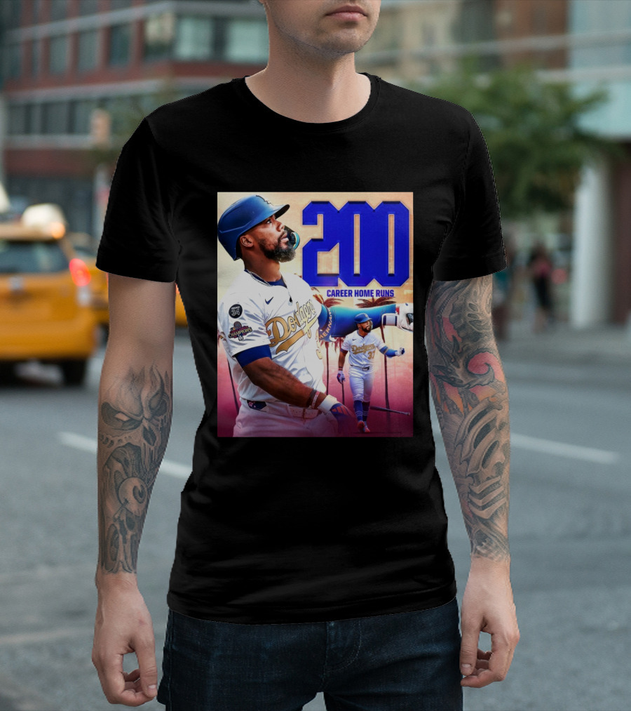 Los Angeles Dodgers Teoscar Hernández 200 Career Home Runs T-Shirt
