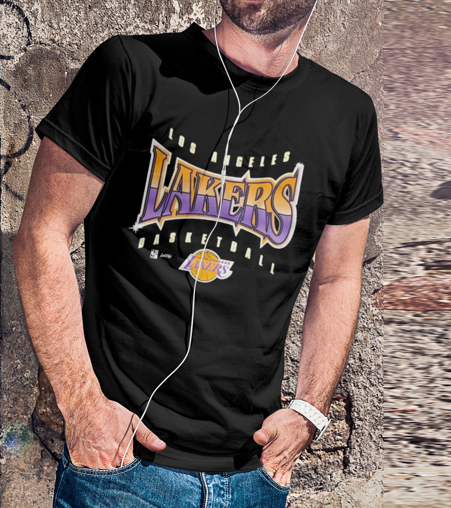 Los Angeles Lakers Basketball Vintage Style Typography T-Shirt