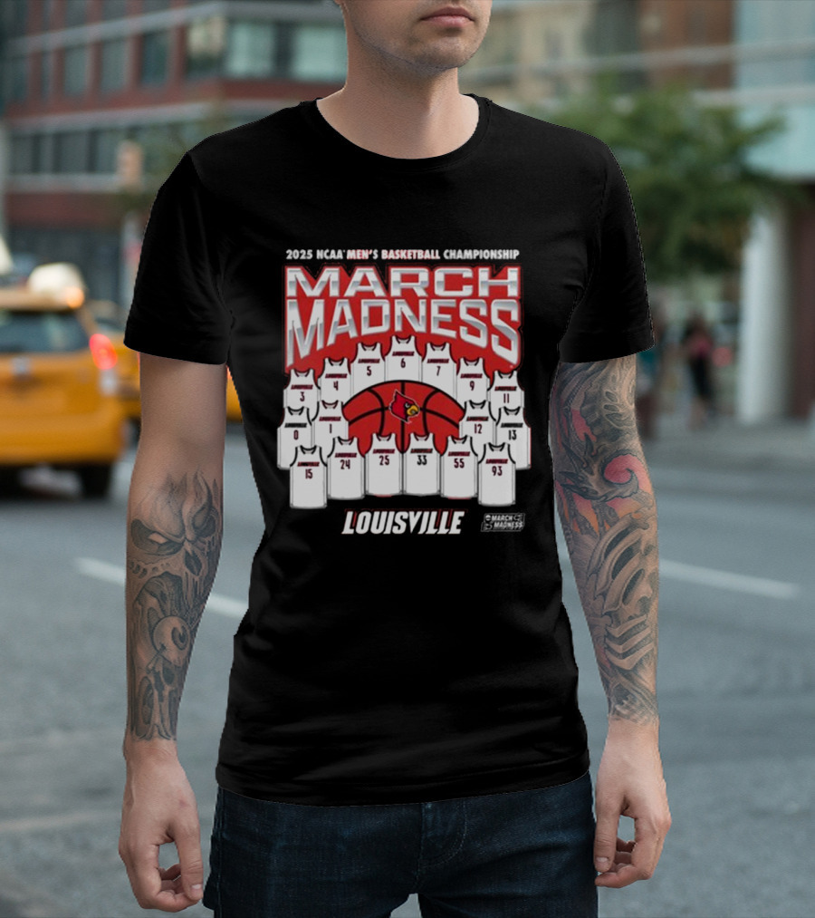 Louisville Cardinals March Madness 2025 NCAA Men's Basketball Championship T-Shirt