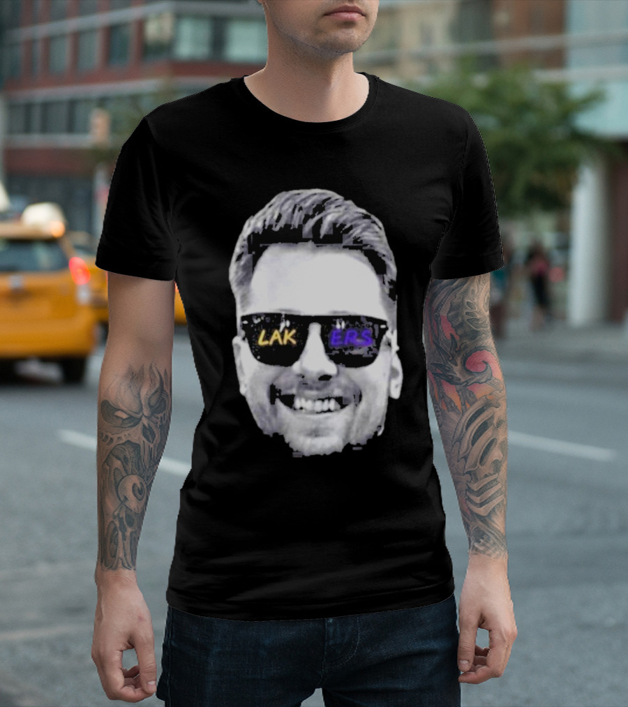 Luka Doncic Los Angeles Lakers Basketball Face Sunglasses T-Shirt