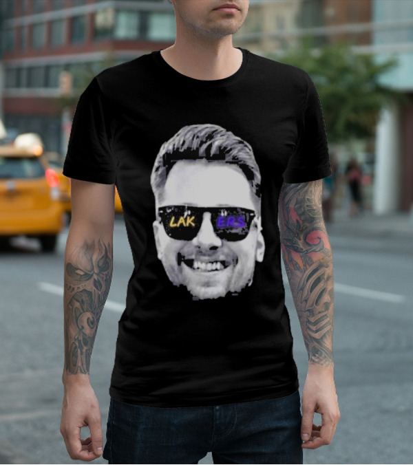 Luka Doncic Los Angeles Lakers Basketball Face Sunglasses T-Shirt