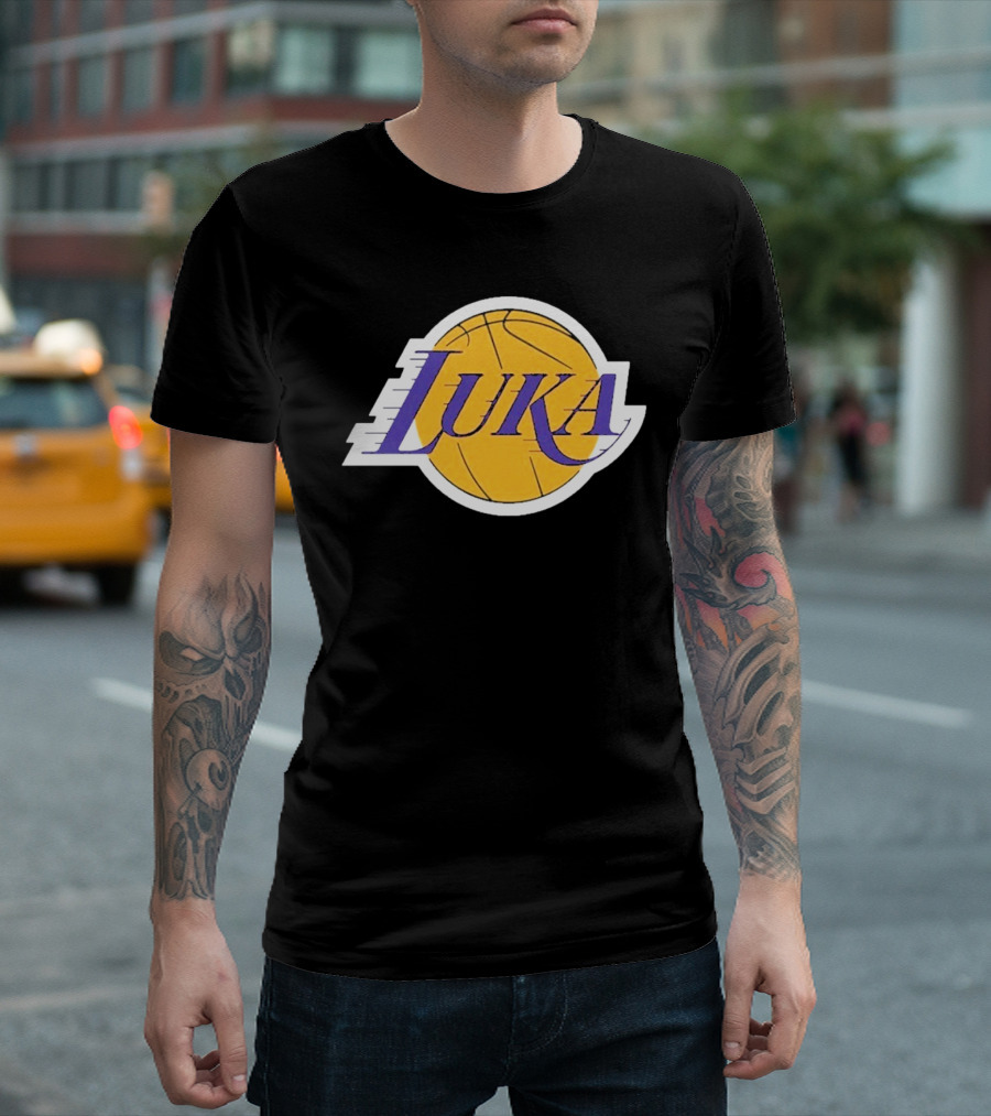 Luka Los Angeles Showtime Basketball-Inspired T-Shirt