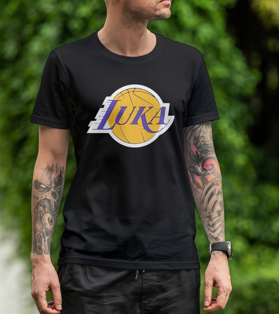 Luka Los Angeles Showtime Basketball-Inspired T-Shirt