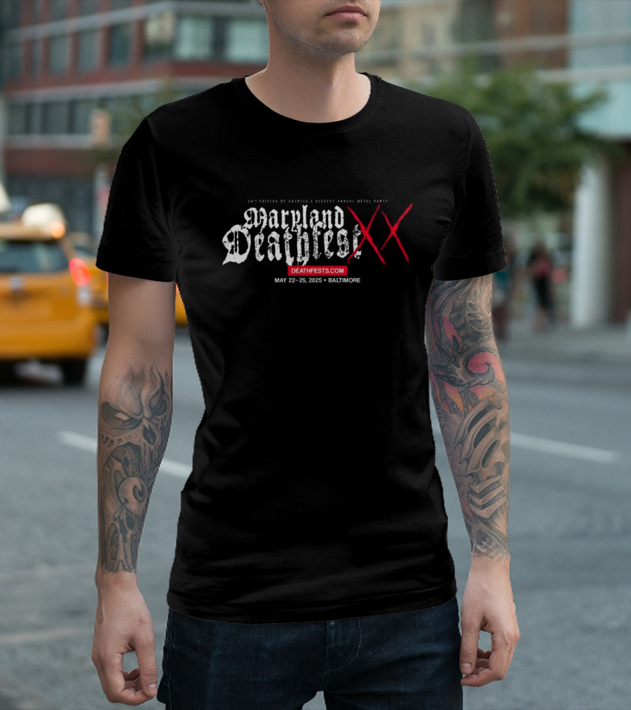 Maryland Deathfest XX May 22-25 2025 Baltimore Deathfests.com T-Shirt