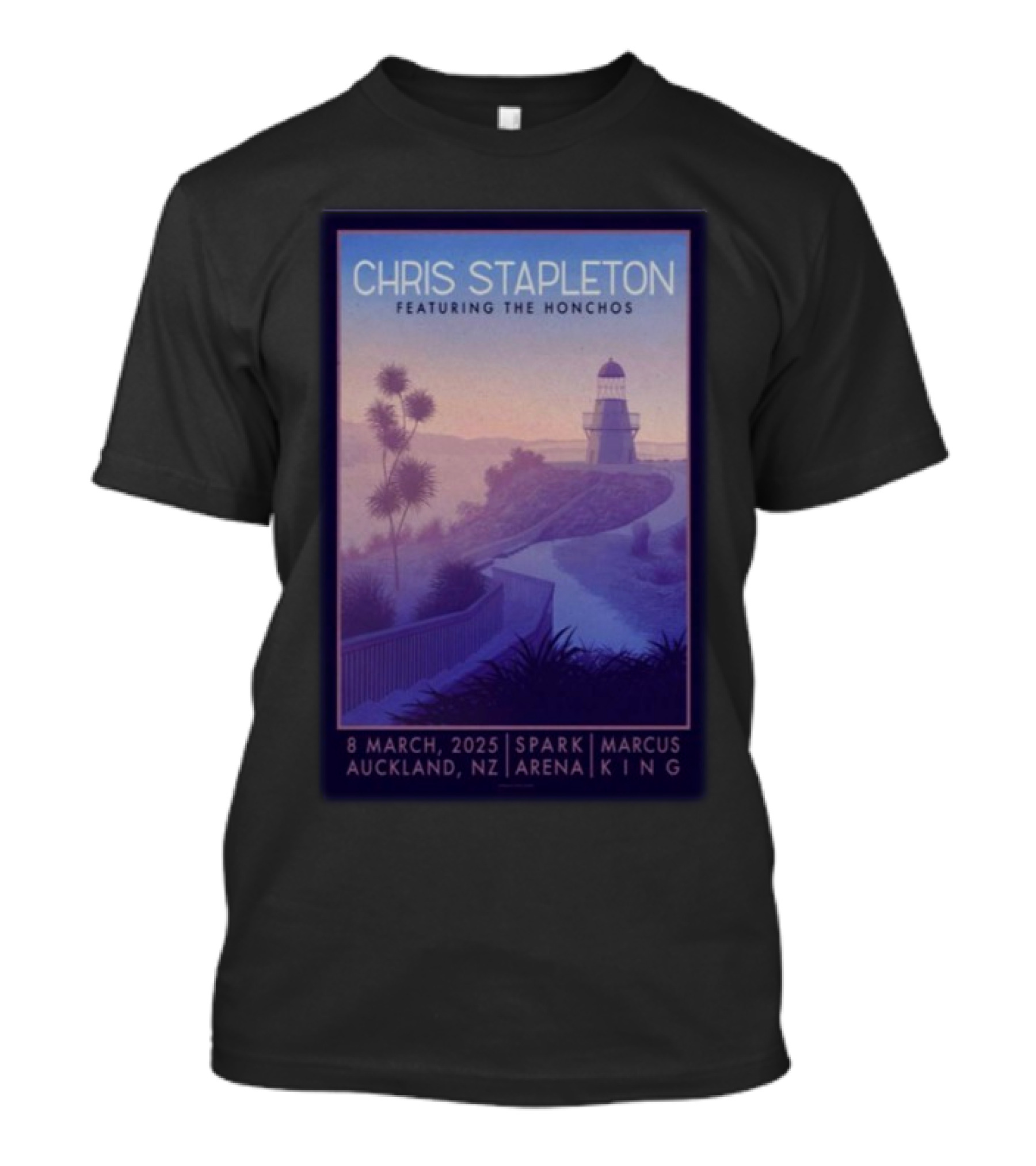 Chris Stapleton Featuring The Honchos 8 March 2025 Spark Arena Auckland NZ Marcus King T-Shirt