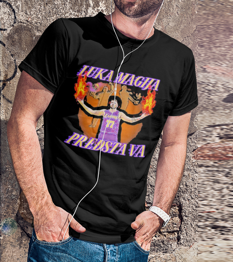 Luka Magija Predstava Va Lakers 77 T-Shirt