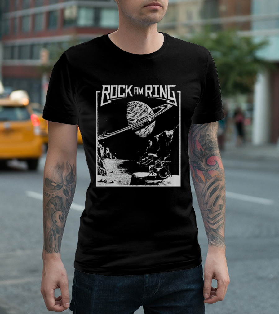 Rock Am Ring Lunar Beat Community Contest Gewinner Saturn Planet Drums T-Shirt