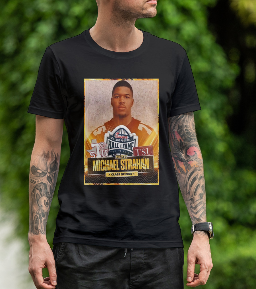 Michael Strahan Class Of 2025 College Football Hall Of Fame Inductee TSU T-Shirt