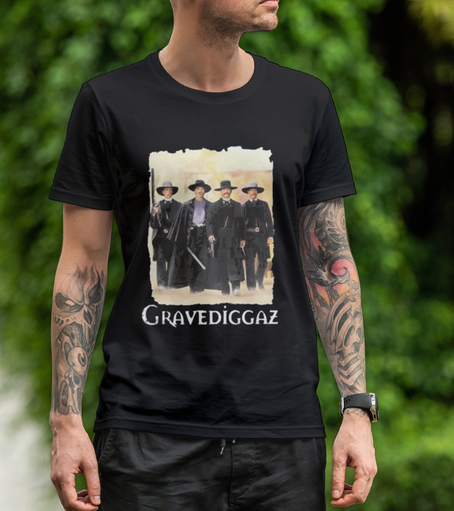 Methsyndicate Gravediggaz Tombstone Western Gunslingers T-Shirt