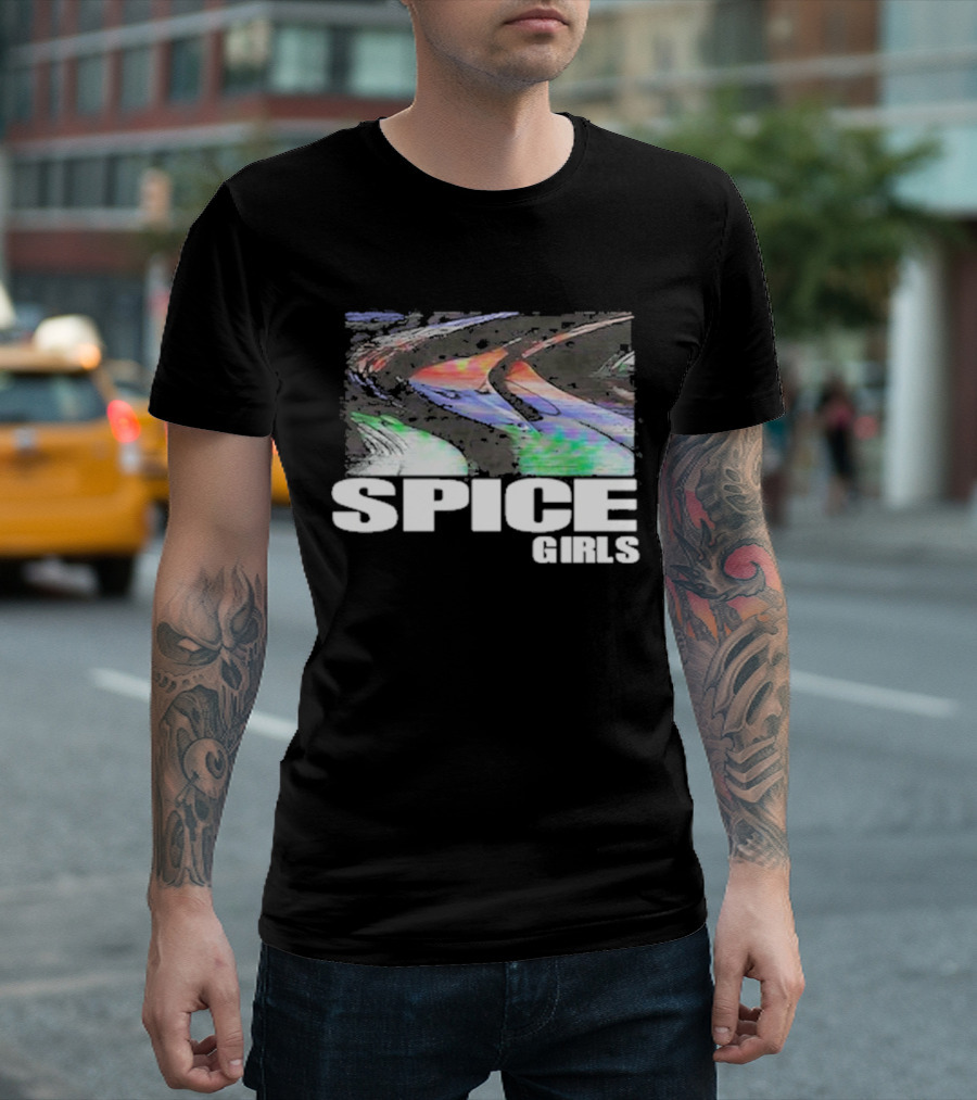 Methsyndicate Spice Girls Colorful Distorted Wave Aesthetic T-Shirt
