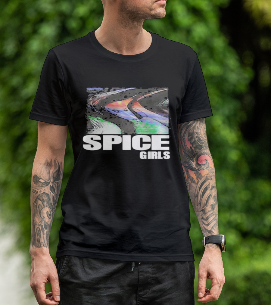 Methsyndicate Spice Girls Colorful Distorted Wave Aesthetic T-Shirt