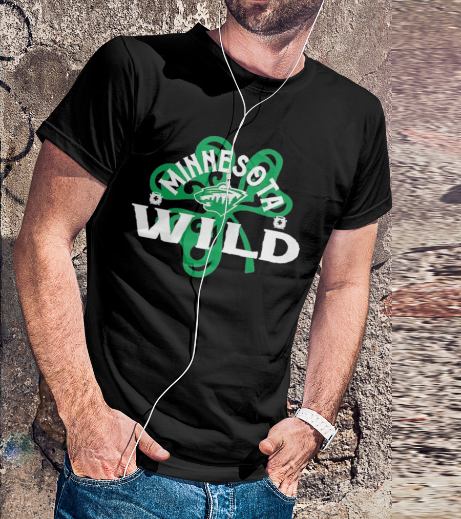 Minnesota Wild St. Patrick’s Day Shamrock T-Shirt