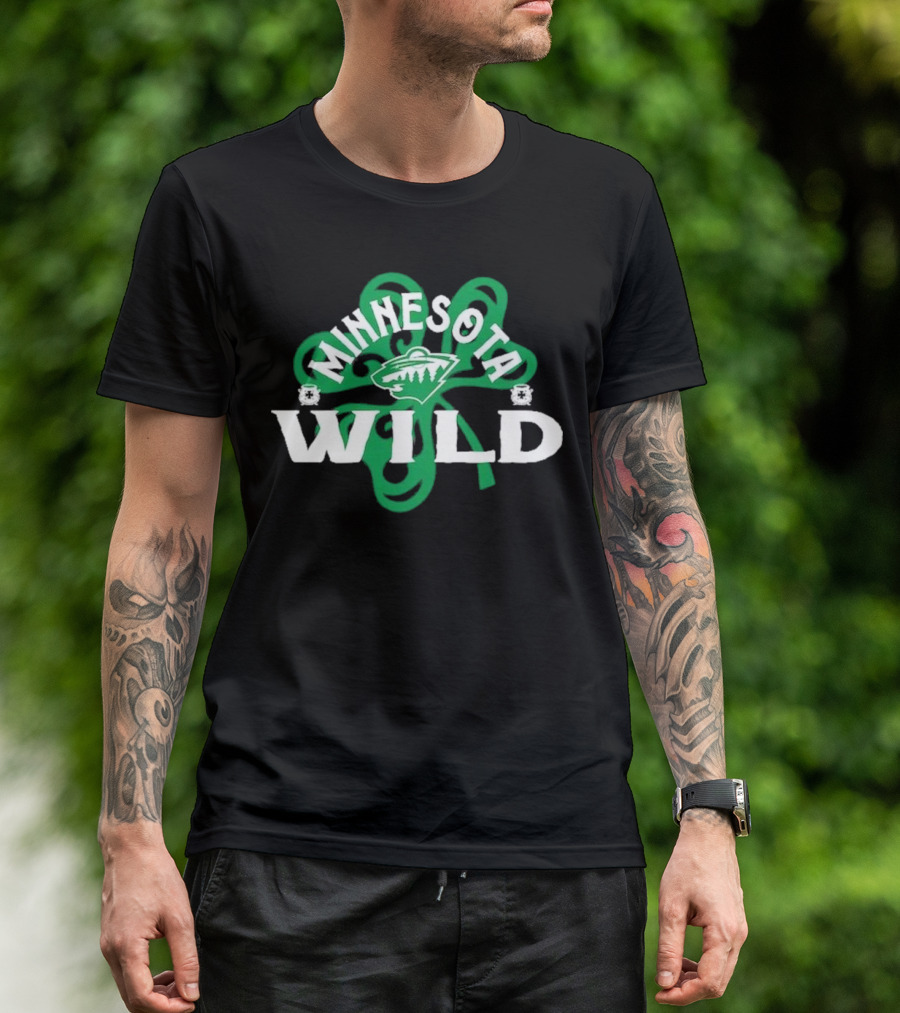 Minnesota Wild St. Patrick’s Day Shamrock 2025 T-Shirt