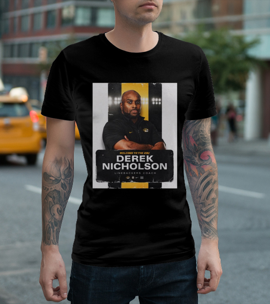 Missouri Tigers Football Welcome to the Zou Derek Nicholson Linebackers Coach T-Shirt