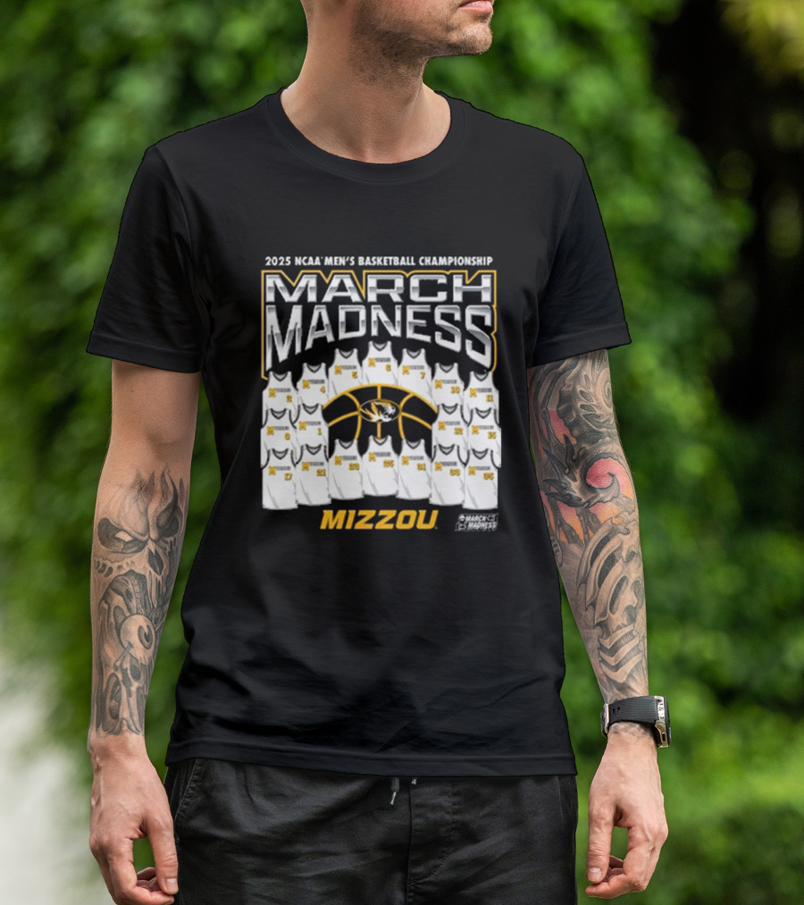 2025 NCAA Men's Basketball Championship March Madness Mizzou Tigers T-Shirt