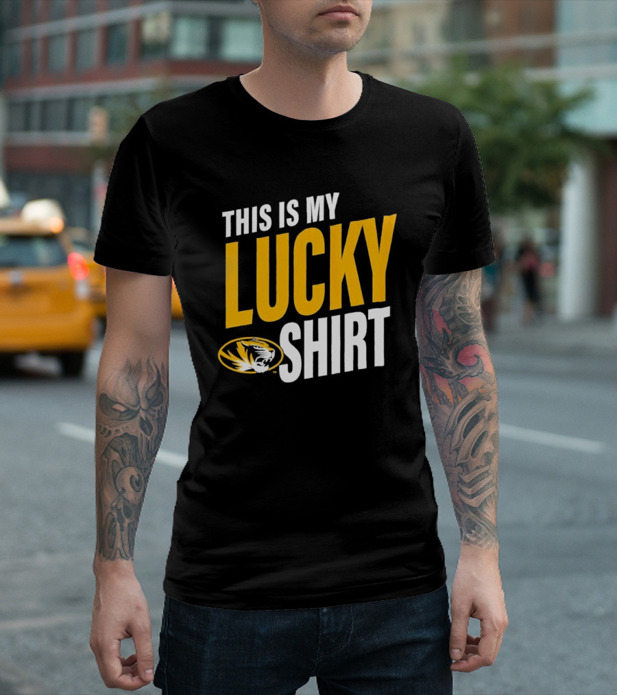 Missouri Tigers This Is My Lucky Mizzou Football T-Shirt