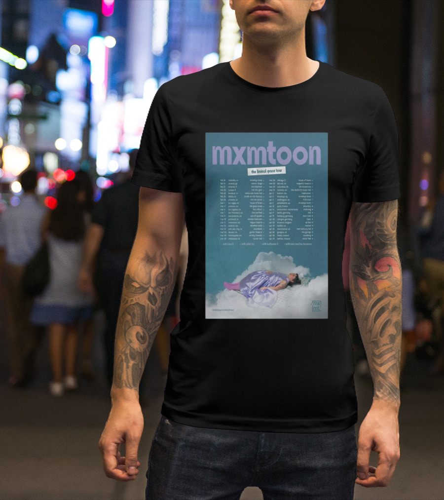 Mxmtoon The Liminal Space Tour 2025 Dates Cities And Special Guests T-Shirt