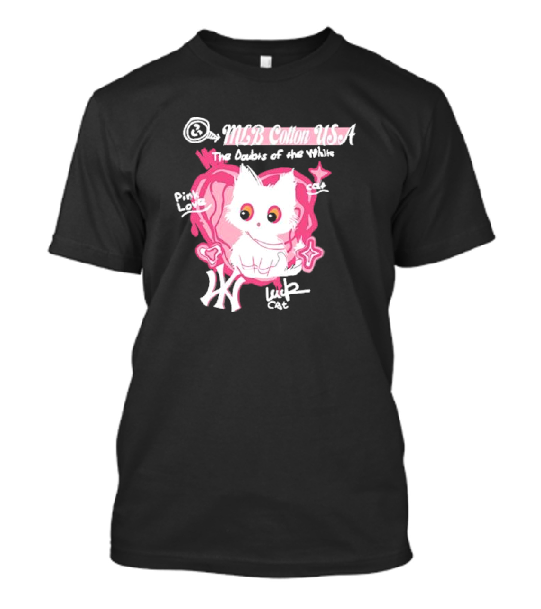 MLB Cotton USA The Doubts Of Our Values Lucky Cat T-Shirt