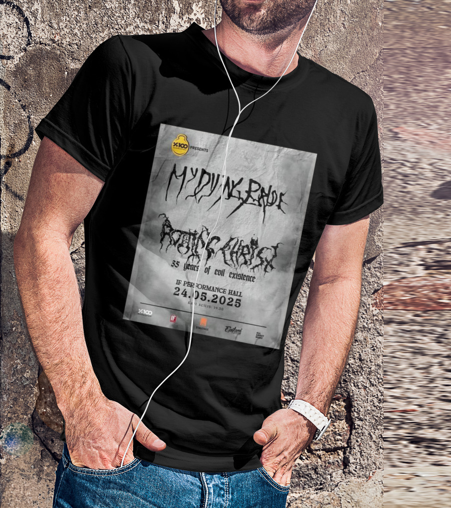 X100 Presents My Dying Bride Rotting Christ 35 Years Of Evil Existence IF Performance Hall 24.05.2025 T-Shirt