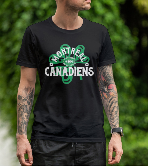 Montreal Canadiens St. Patrick’s Day Shamrock 2025 T-Shirt