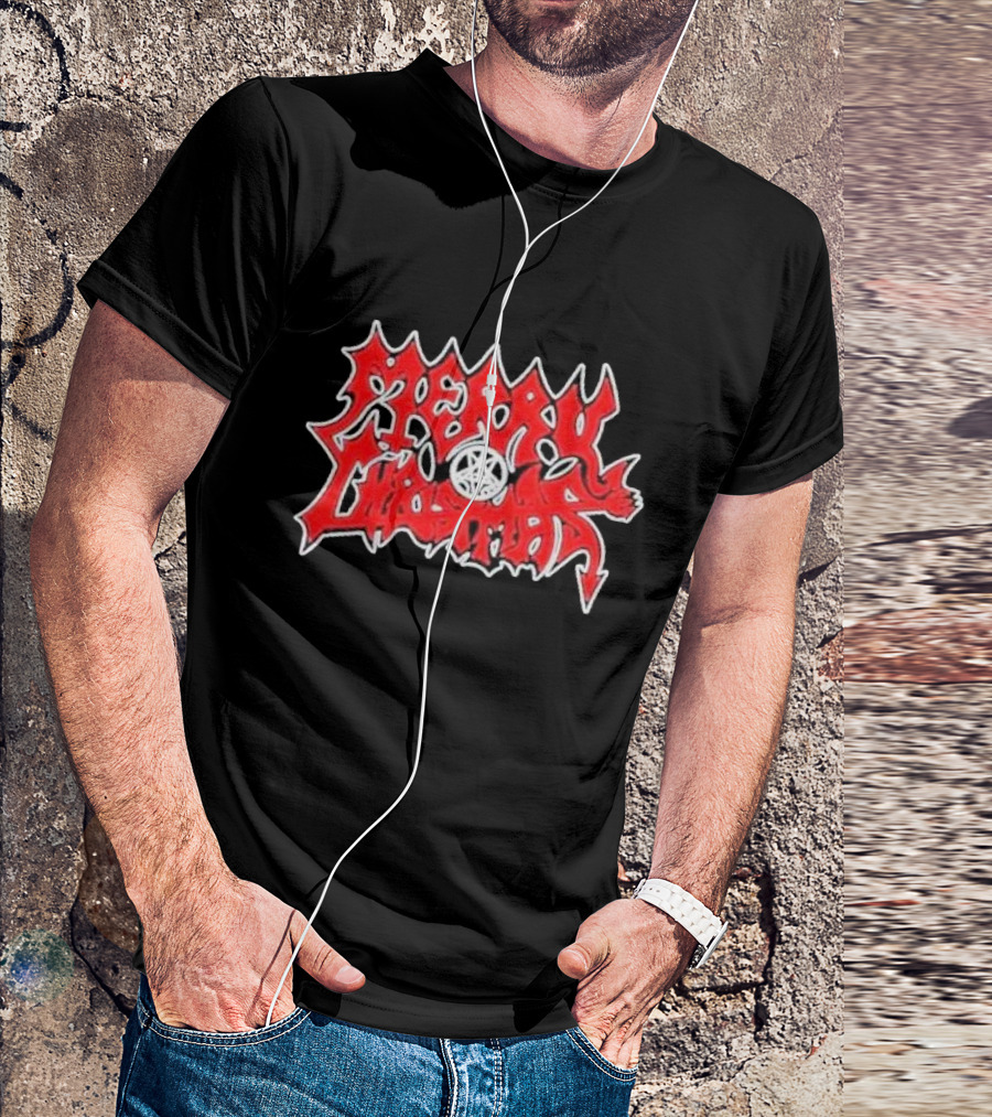 Merry Christmas Devil Pentagram Morbid Xmas T-Shirt