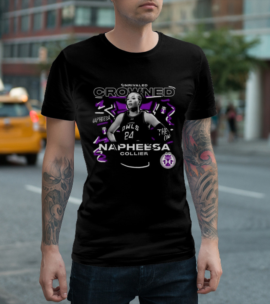 Unrivaled Crowned Napheesa Collier The One Owls 24 T-Shirt
