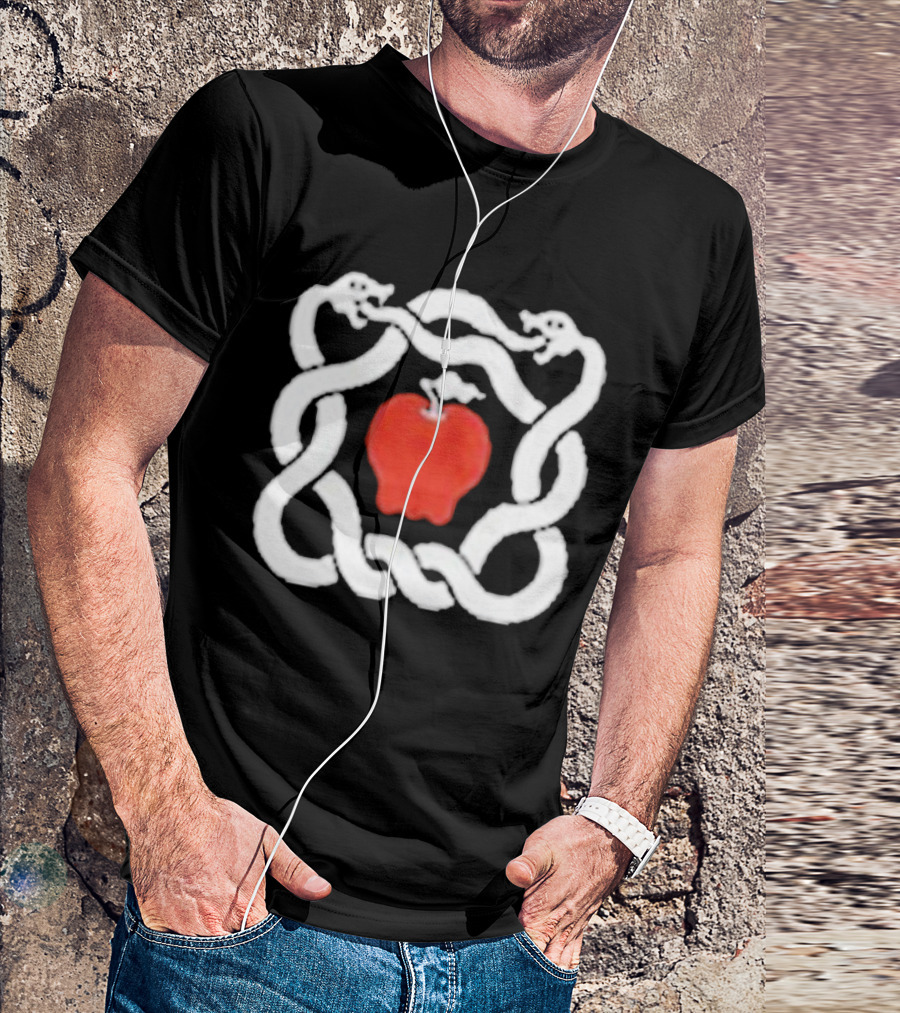 Msg Snake Dom Dolla Red Apple White Snakes T-Shirt