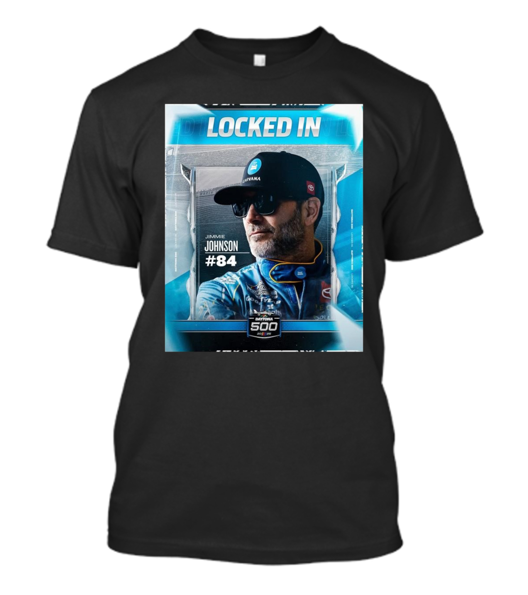 LOCKED IN JIMMIE JOHNSON #84 DAYTONA 500 2023 T-Shirt