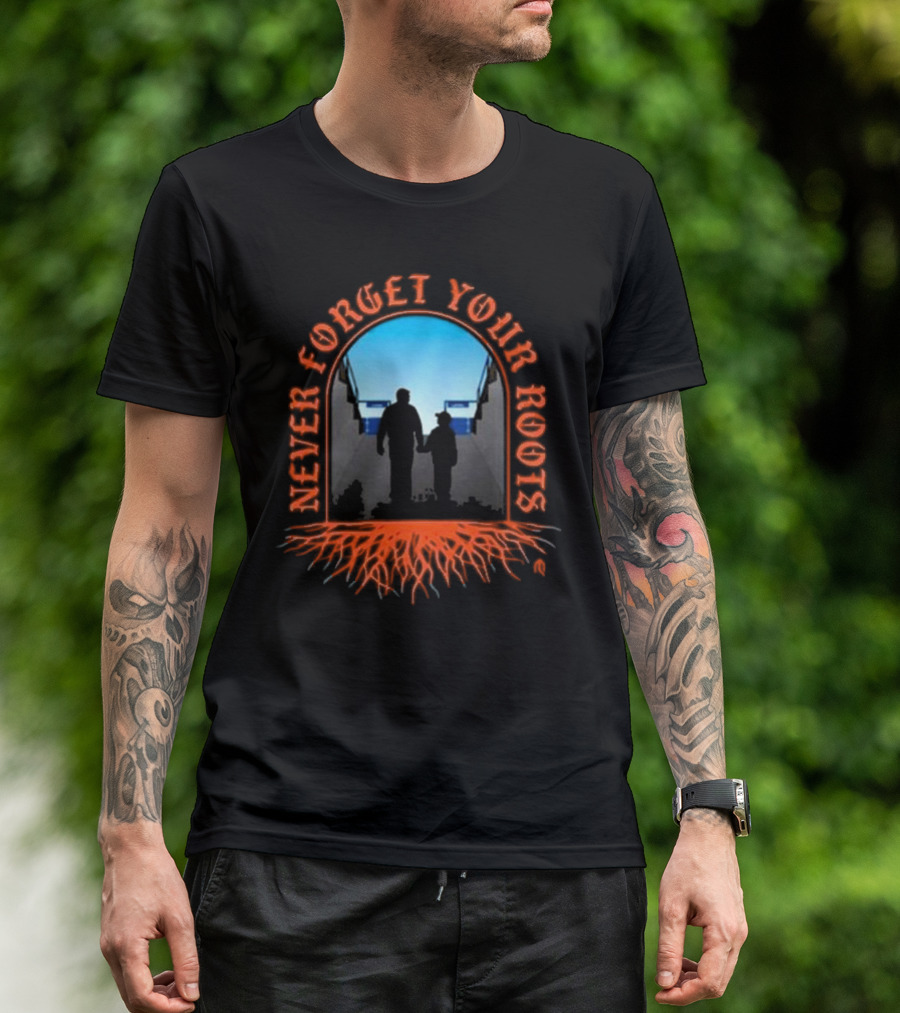 Never Forget Your Roots Family Connection Silhouette Roots T-Shirt