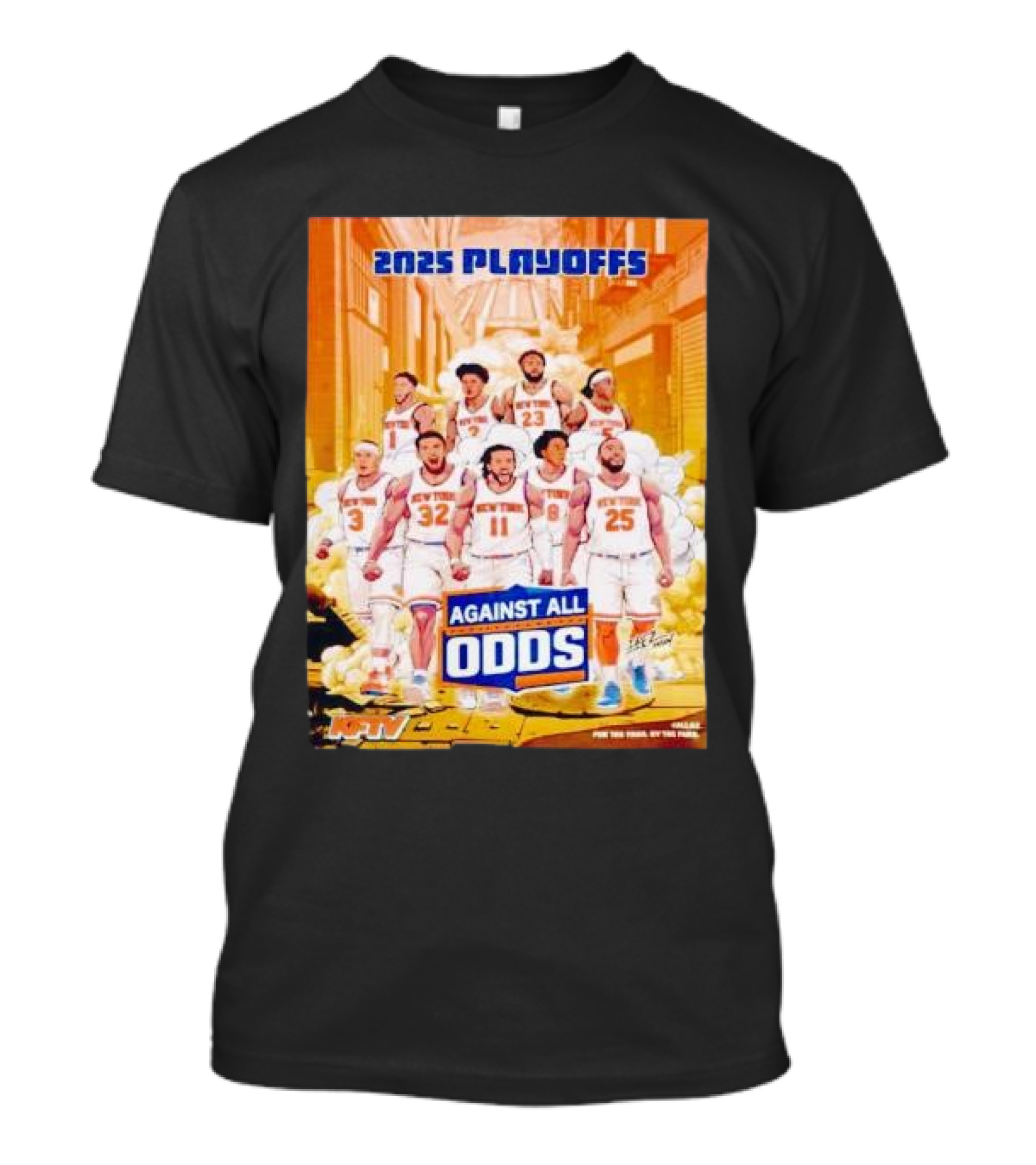 2025 Playoffs New York Against All Odds Team Players T-Shirt