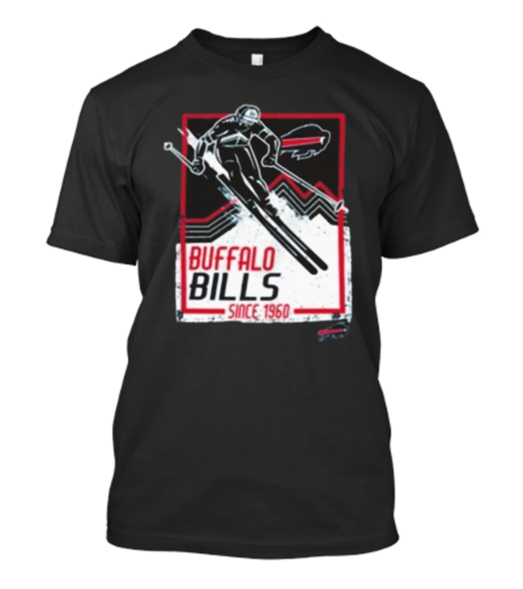 Buffalo Bills Alpine Skiing Since 1960 Retro Sports Graphic T-Shirt