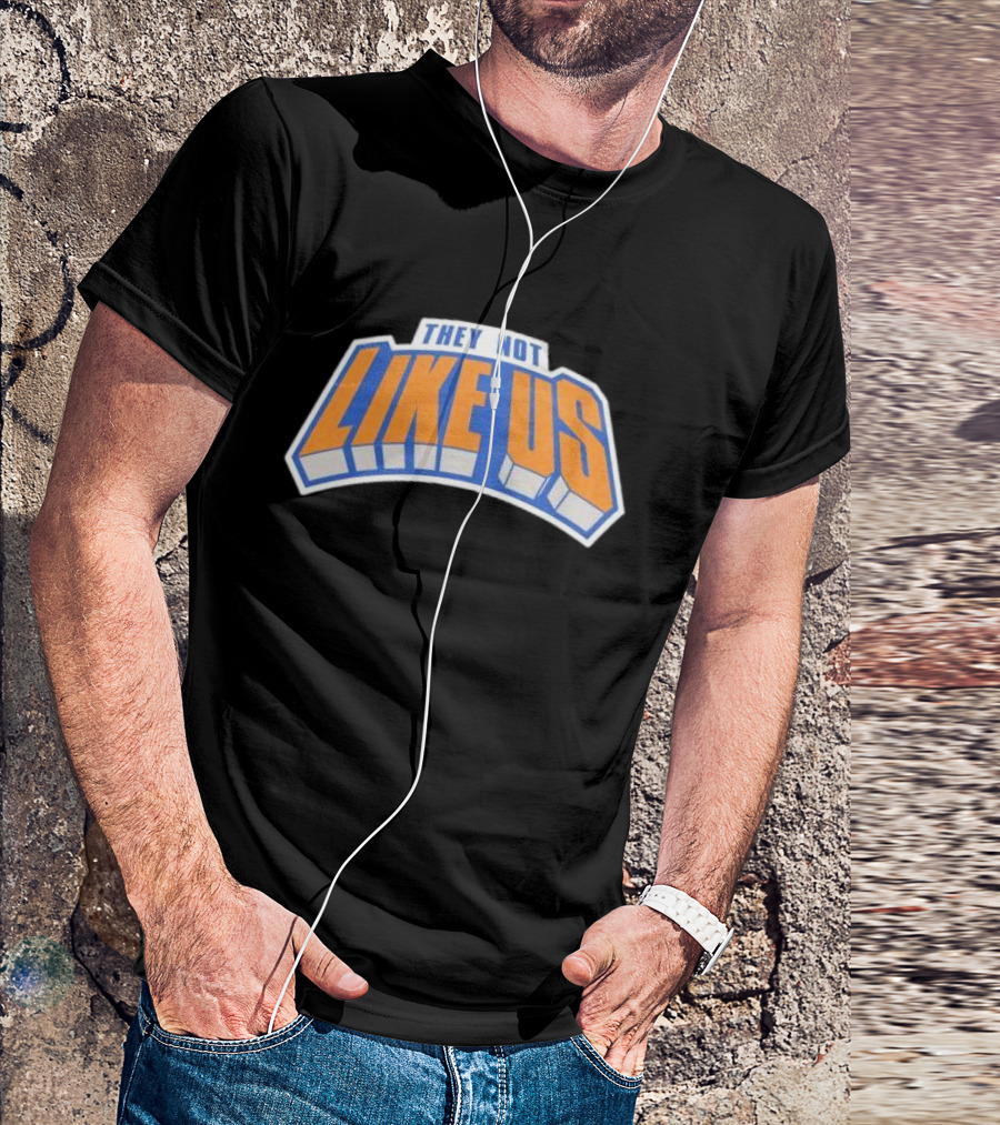 They Not Like Us New York Bold Typography T-Shirt