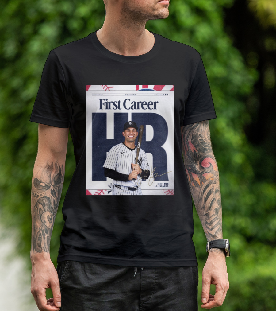 New York Yankees J.C. Escarra First Career HR Rookie’s On A Roll Signature T-Shirt