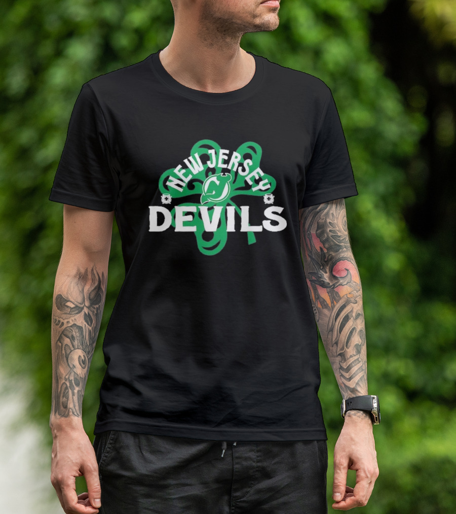 New Jersey Devils Shamrock St. Patrick's Day T-Shirt