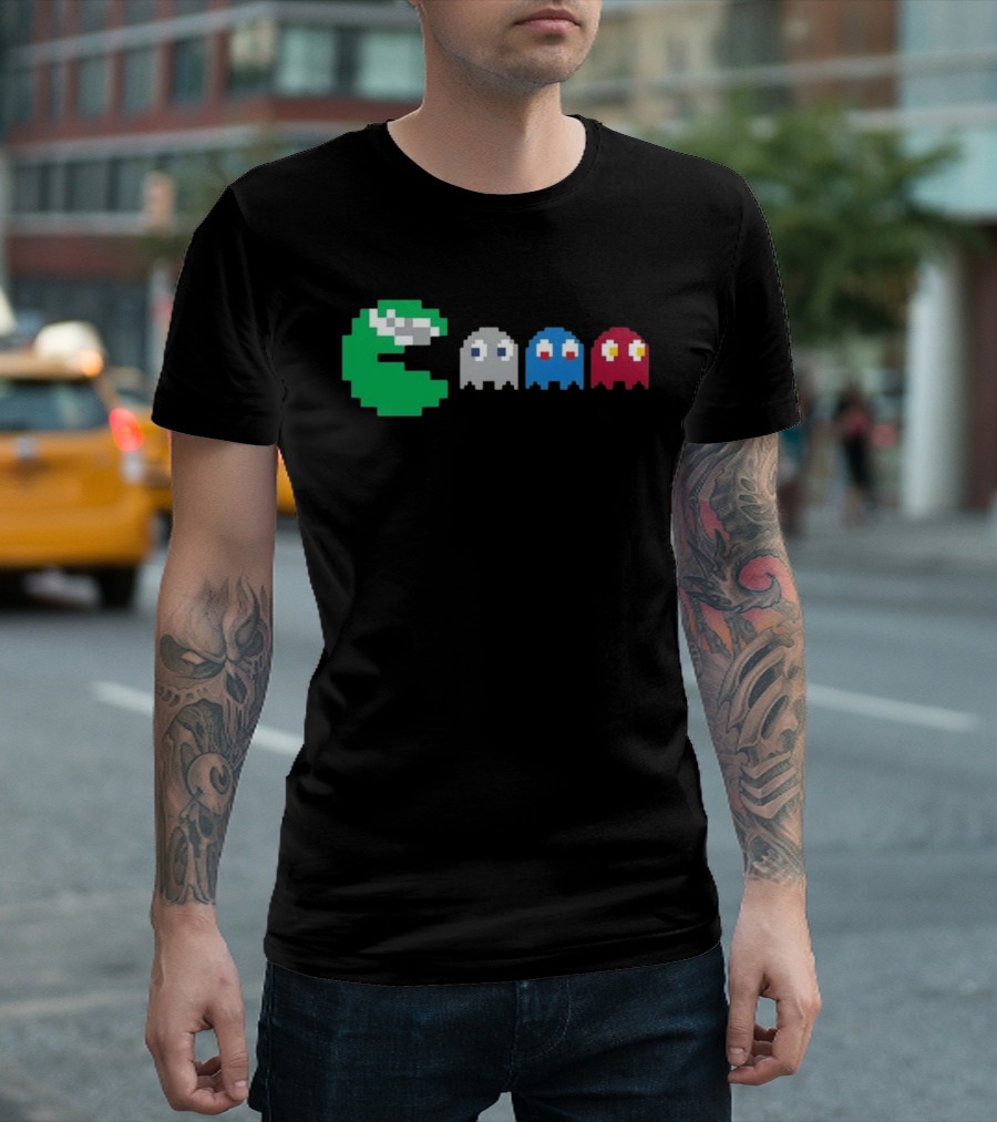 NFC East Rivalry Pac-Man Ghosts Football Theme T-Shirt