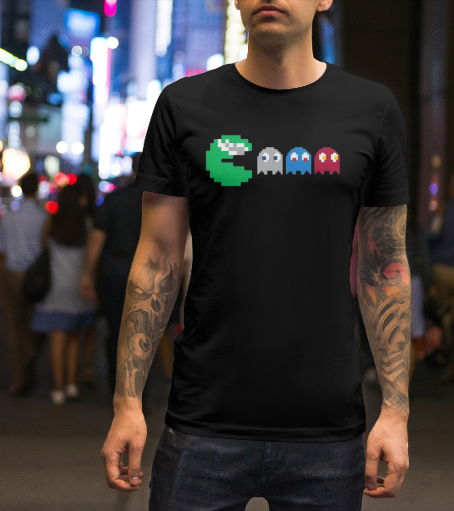 NFC East Rivalry Pac-Man Ghosts Football Theme T-Shirt