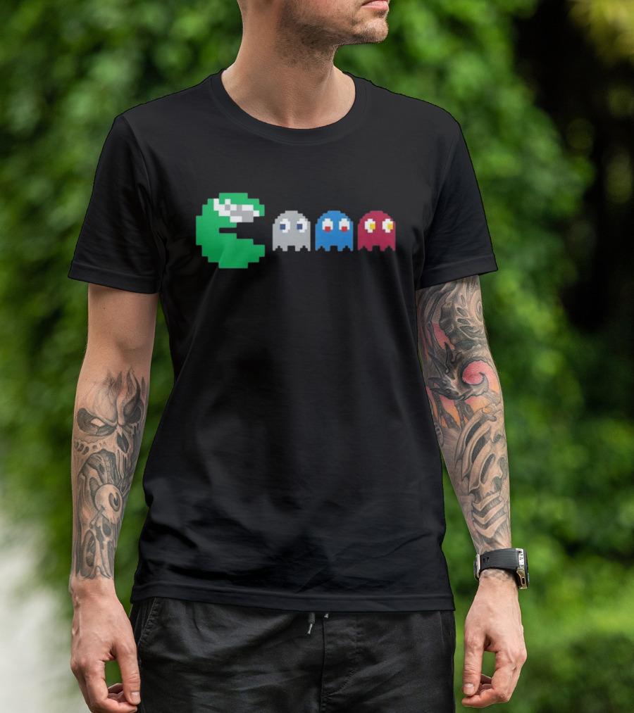 NFC East Rivalry Pac-Man Ghosts Football Theme T-Shirt