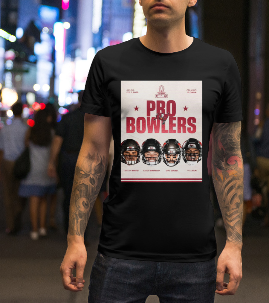 NFL Pro Bowl Games Tampa Bay Buccaneers Tristan Wirfs Baker Mayfield Mike Evans Vita Vea January 30-February 2 2025 Orlando Florida T-Shirt