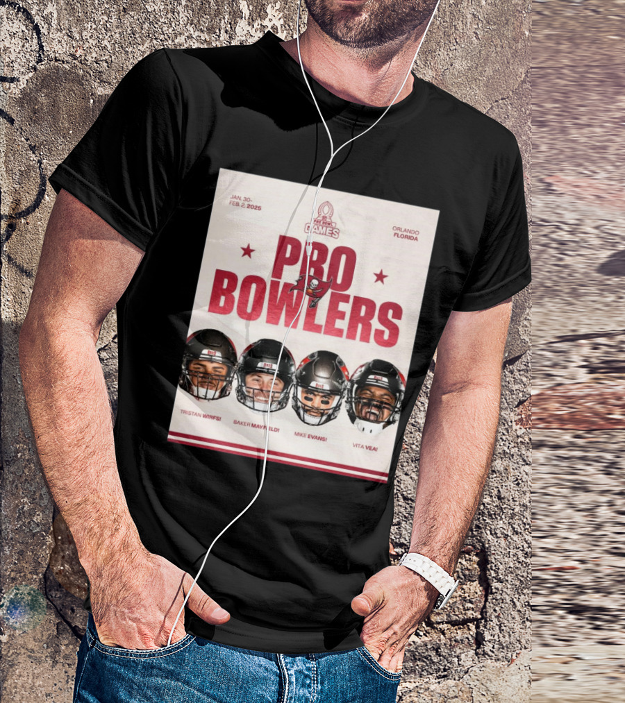 NFL Pro Bowl Games Tampa Bay Buccaneers Tristan Wirfs Baker Mayfield Mike Evans Vita Vea January 30-February 2 2025 Orlando Florida T-Shirt