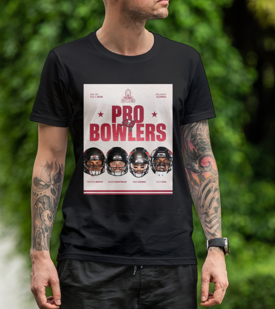 NFL Pro Bowl Games Tampa Bay Buccaneers Tristan Wirfs Baker Mayfield Mike Evans Vita Vea January 30-February 2 2025 Orlando Florida T-Shirt